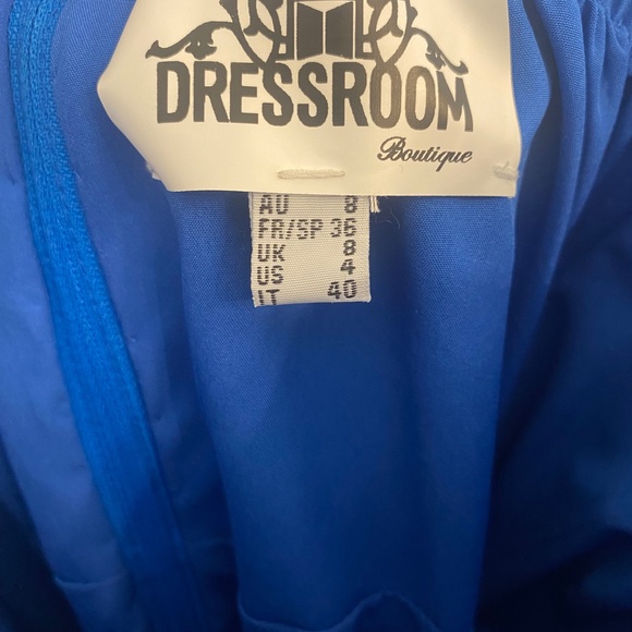 Dressroom Boutique, Blue Long Formal Dress, Size S, US 4 - Picture 3 of 4